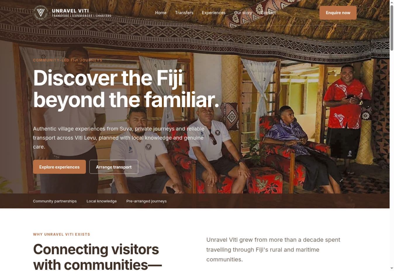 Unravel Viti website project